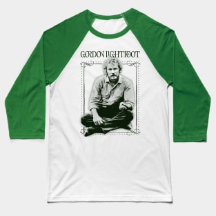 Gordon Lightfoot == Retro Style Fan Design Baseball T-Shirt